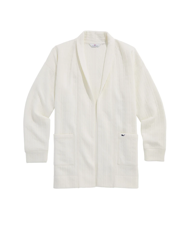 OUTLET Cable Knit Open Cardigan