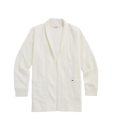OUTLET Cable Knit Open Cardigan