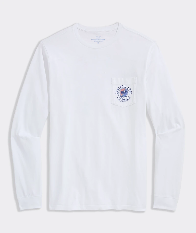 Grateful Dead x vineyard vines Dancing Bears Long-Sleeve Pocket Tee