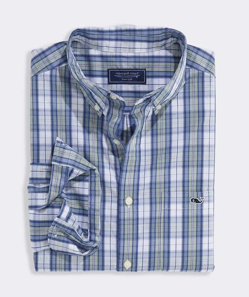 Washashore Plaid Perfect Wash Poplin Shirt