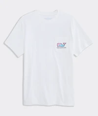 Rippled Fish Whale Short-Sleeve Pocket Tee