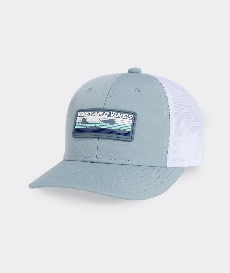 Boys' Retro Fish Rubber Patch Trucker Hat