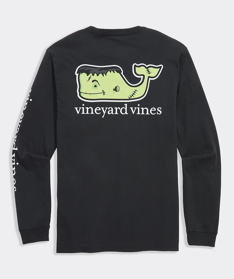 Franken-Whale Long-Sleeve Pocket Tee