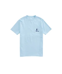 OUTLET Lighthouse Scene Short-Sleeve Pocket Tee