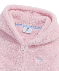 OUTLET Girls' Fuzzy Hooded Vest