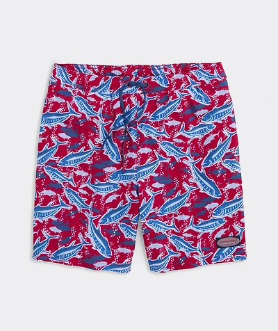 7 Inch Printed Chappy Swim Trunks