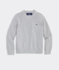 Cotton Garment Dye Logo Crew Sweater