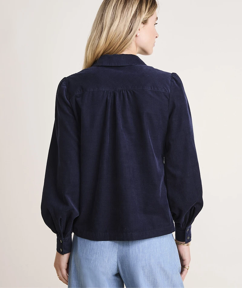 Corduroy Popover Shirt