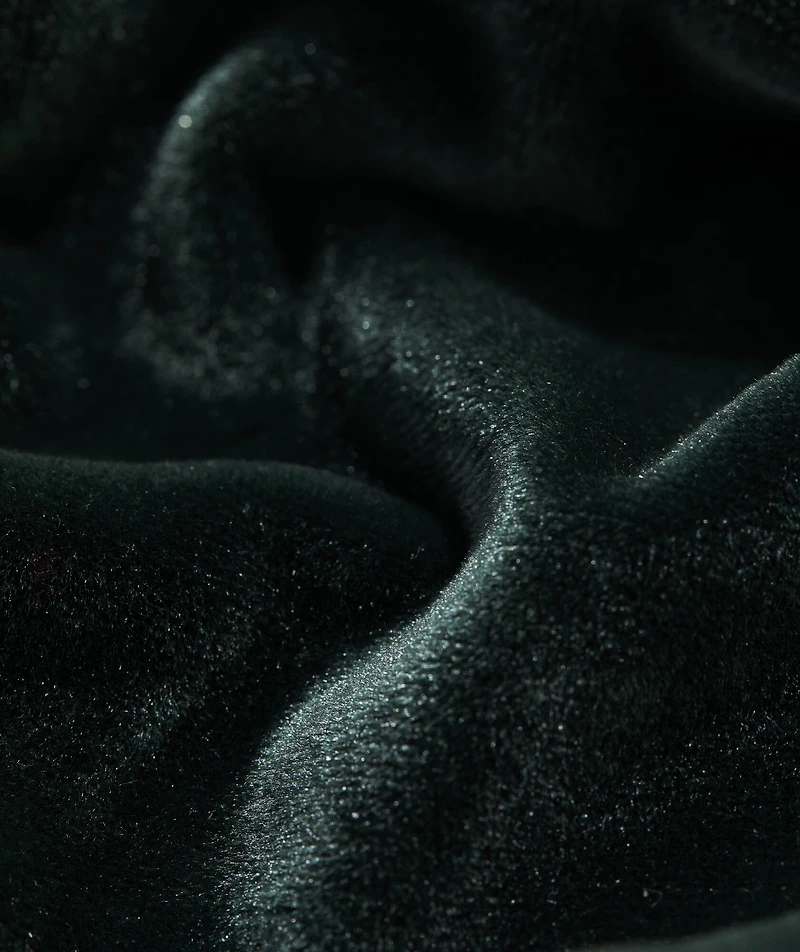 Girls' Velvet Puff-Sleeve Dress