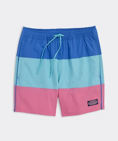 5 Inch Colorblock Chappy Swim Trunks