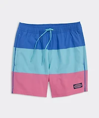 5 Inch Colorblock Chappy Swim Trunks