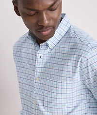 Moorings Tattersall Performance Cotton Shirt