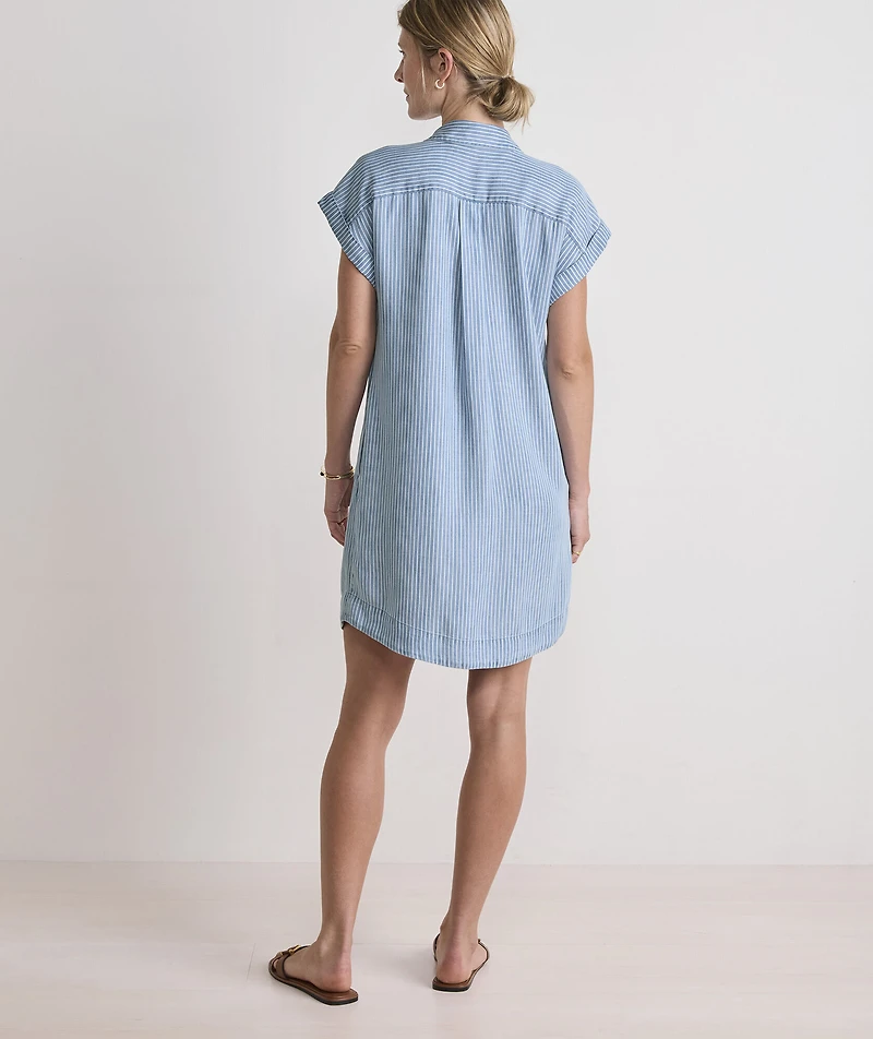 Margo Pinstripe Shirtdress