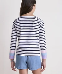 Girls' Jersey Boatneck Long-Sleeve Tee