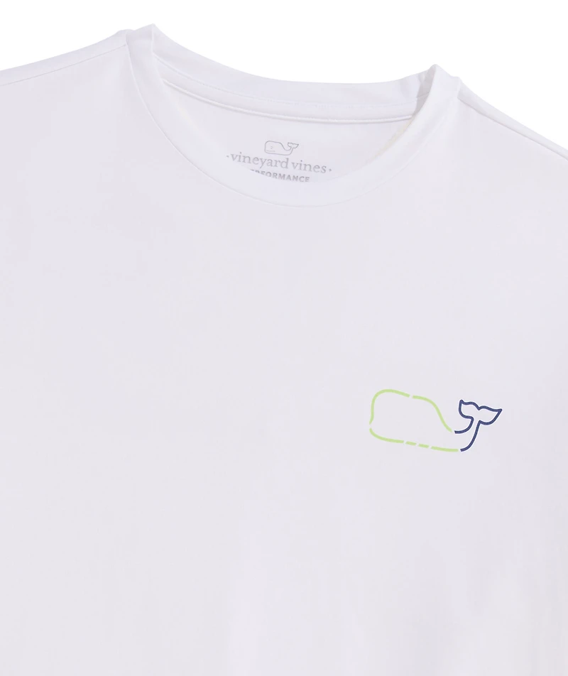 OUTLET Whale Outline Performance Long-Sleeve Tee
