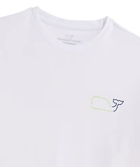 OUTLET Whale Outline Performance Long-Sleeve Tee