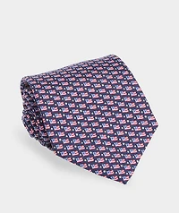 USA Micro Flag Printed Tie