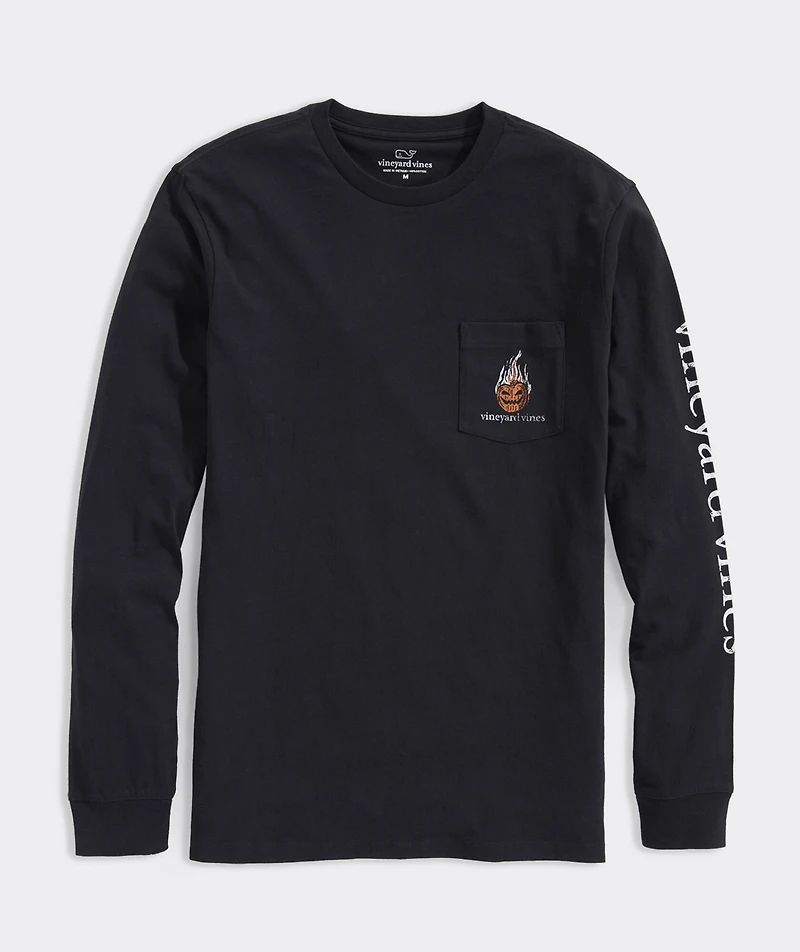 Headless Horseman Whale Long-Sleeve Pocket Tee