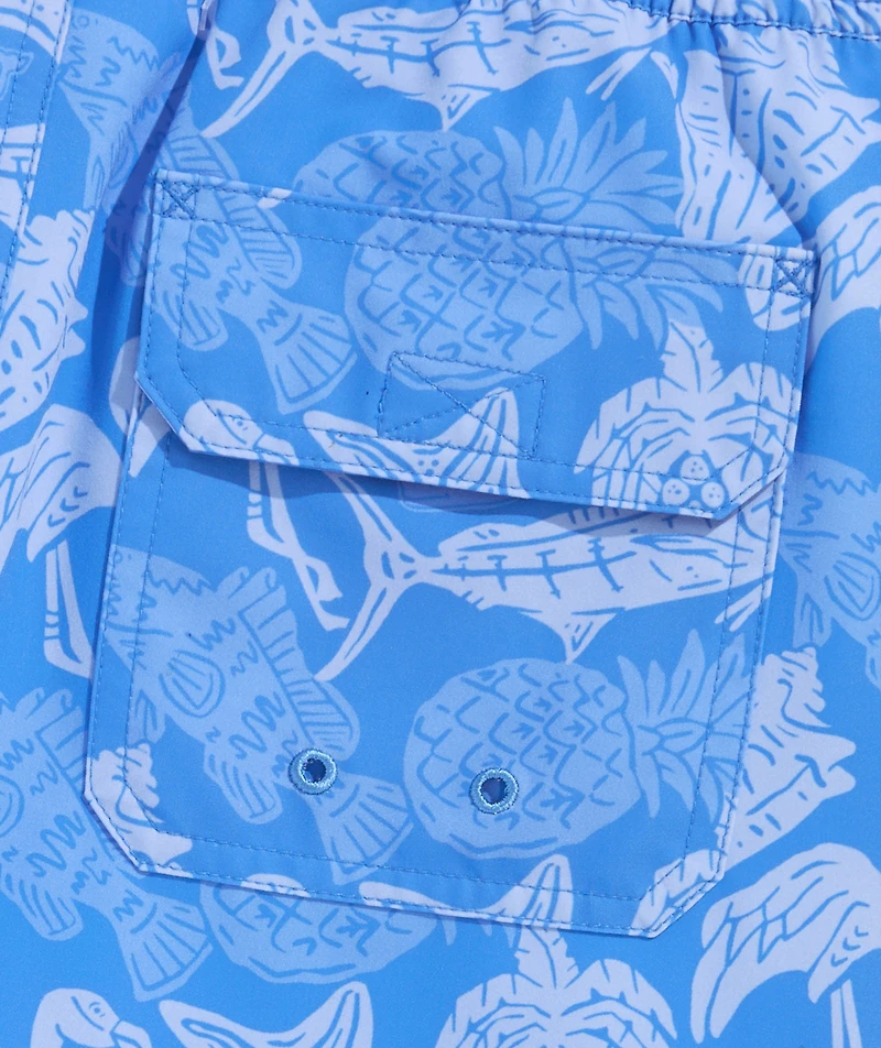 OUTLET Boys' Printed Chappy Swim Trunks