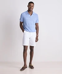 Linen Blend Sweater Polo