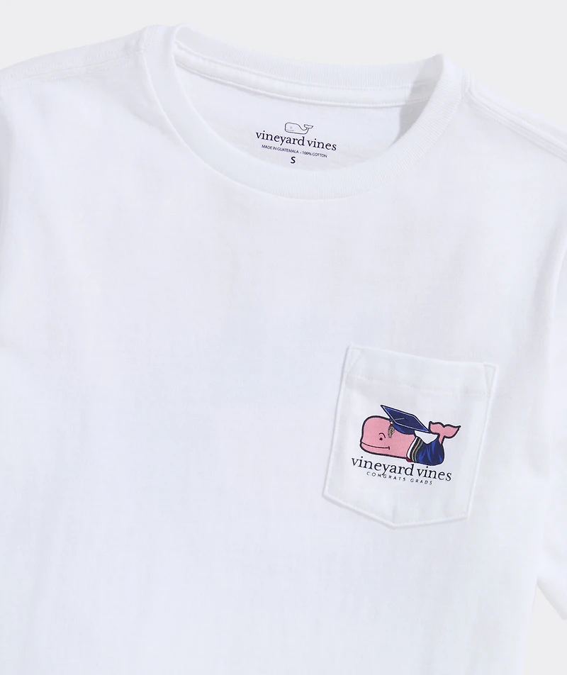 Kids' 2025 Graduation Whale Short-Sleeve Pocket Tee