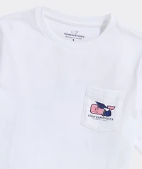 Kids' 2025 Graduation Whale Short-Sleeve Pocket Tee