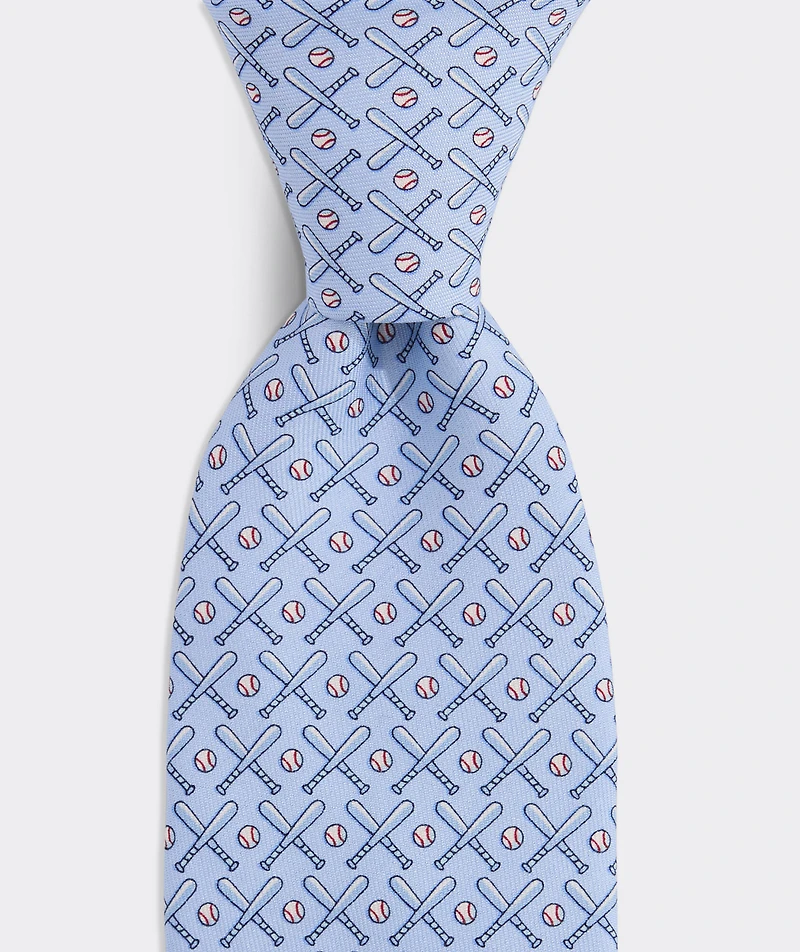 Boys' Baseball Bats Silk Tie