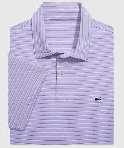 OUTLET Boys' Stripe Performance Polo
