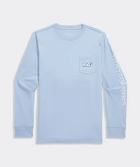 Boys' Hanukkah Whale Long-Sleeve Pocket Tee