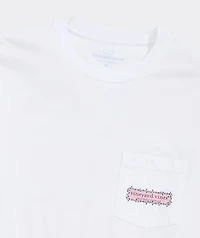 String Lights Pups Logo Box Long-Sleeve Pocket Tee