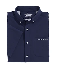 OUTLET Performance Seersucker Short-Sleeve Fishing Shirt