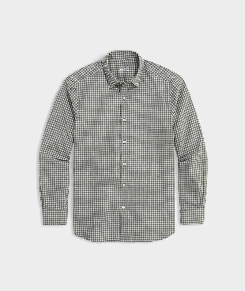 On-The-Go Brushed Twill Check Shirt