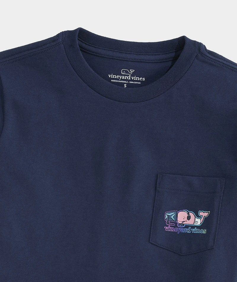 Boys' Gamer Whale Short-Sleeve Pocket Tee