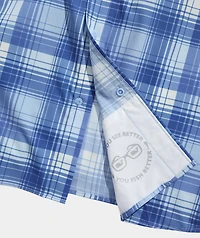 Lightweight Performance Harbor Plaid Shirt