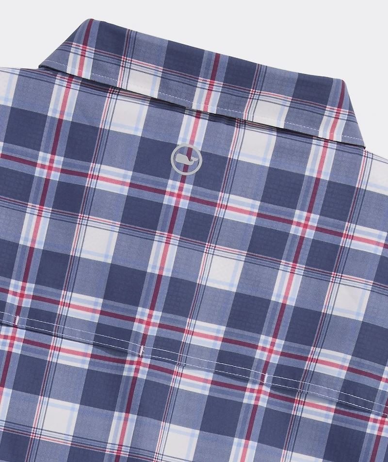Markoe Plaid Performance Harbor Shirt