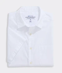 Breakwater Solid Performance Cotton Short-Sleeve Shirt