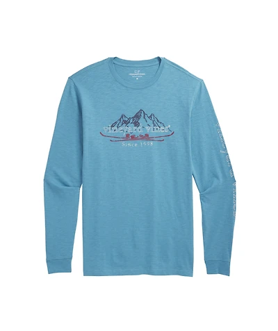 OUTLET Slub Ski Mountain Logo Long-Sleeve Tee