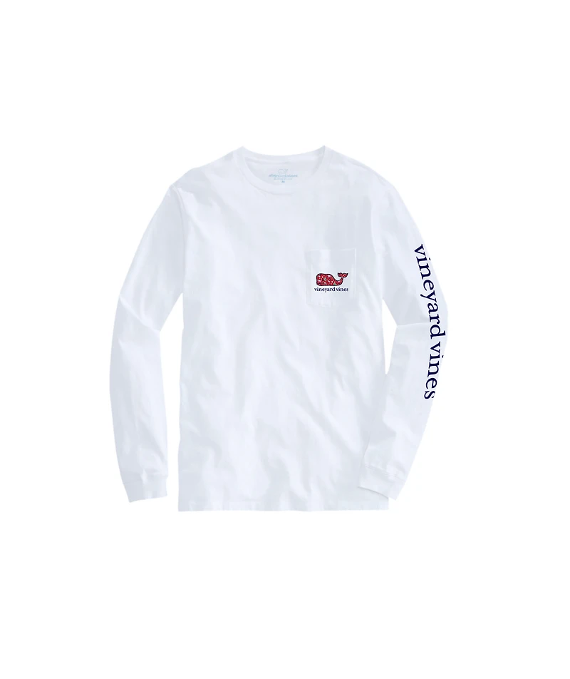 OUTLET Holiday Whales Whale Long-Sleeve Pocket Tee