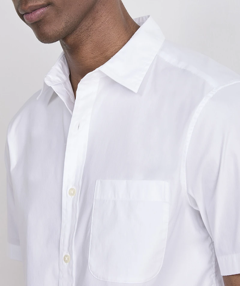 Breakwater Solid Performance Cotton Short-Sleeve Shirt
