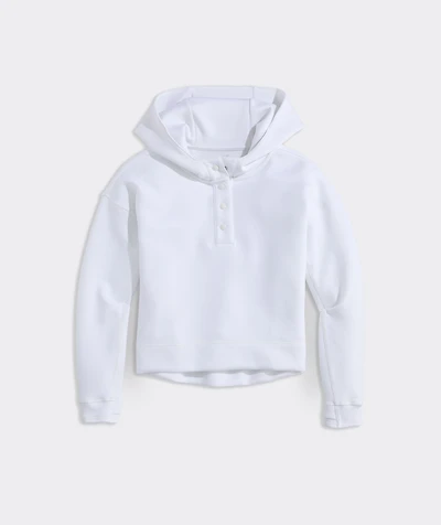 Hooded Snap-Front Pullover