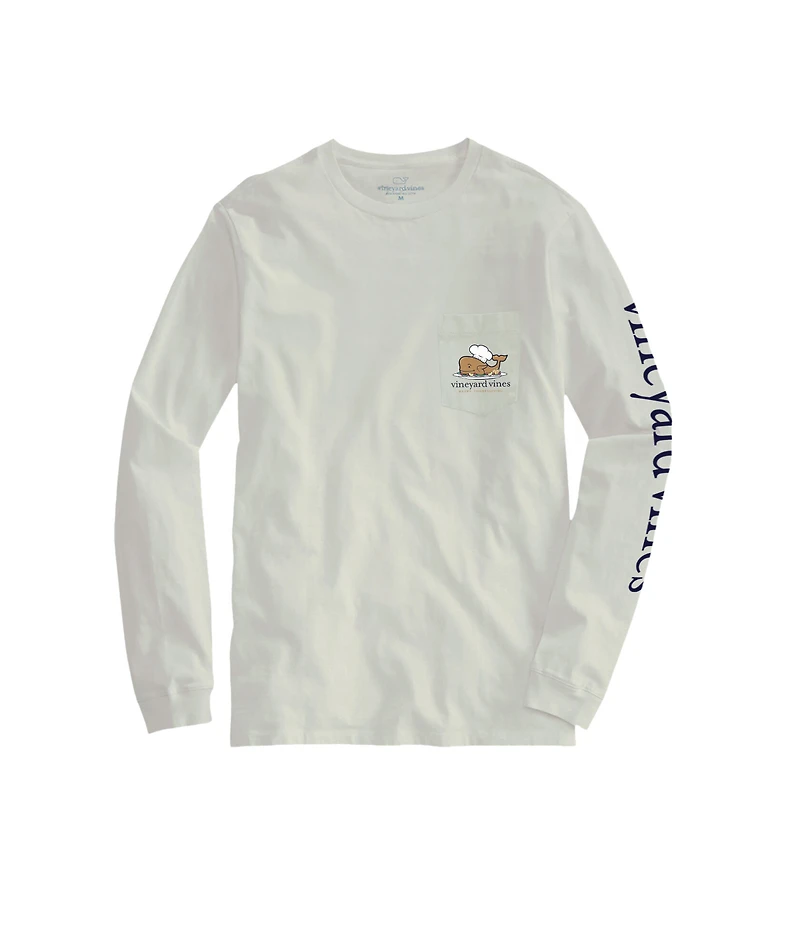 OUTLET Thanksgiving Turkey Whale Long-Sleeve Pocket Tee