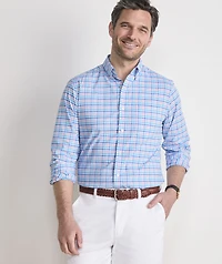 Road Town Tattersall Performance Cotton Shirt