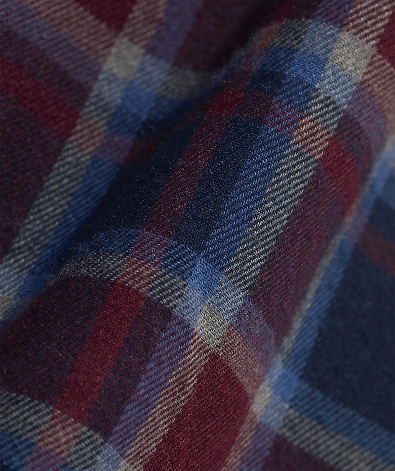 Jethro Plaid Performance Brushed Tech Twill Shirt