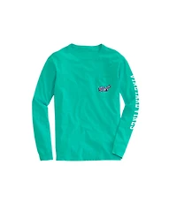 OUTLET Boys' Lacrosse Player Whale Long-Sleeve Tee