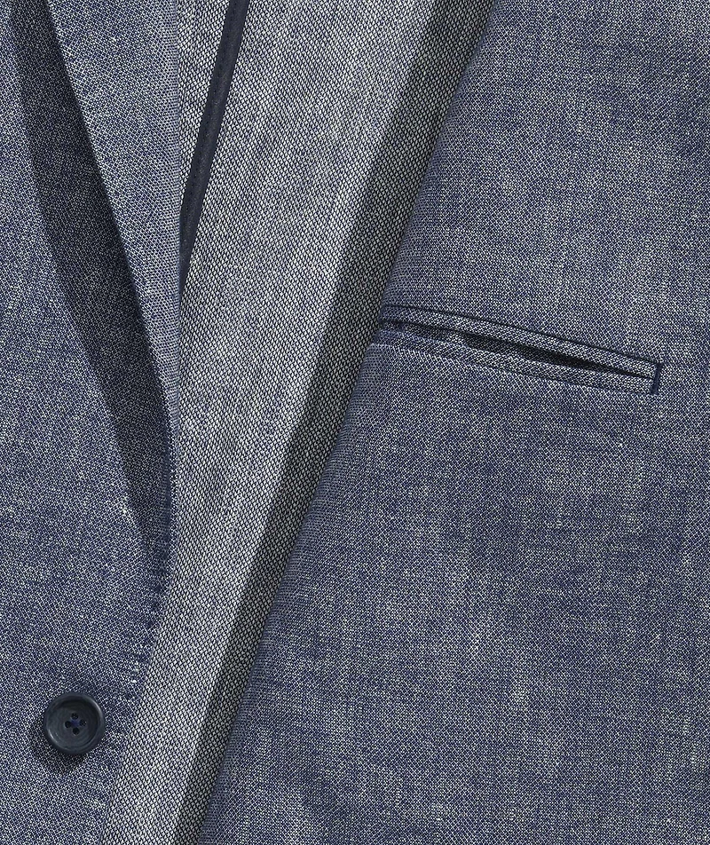 Cotton-Linen Indigo Blazer