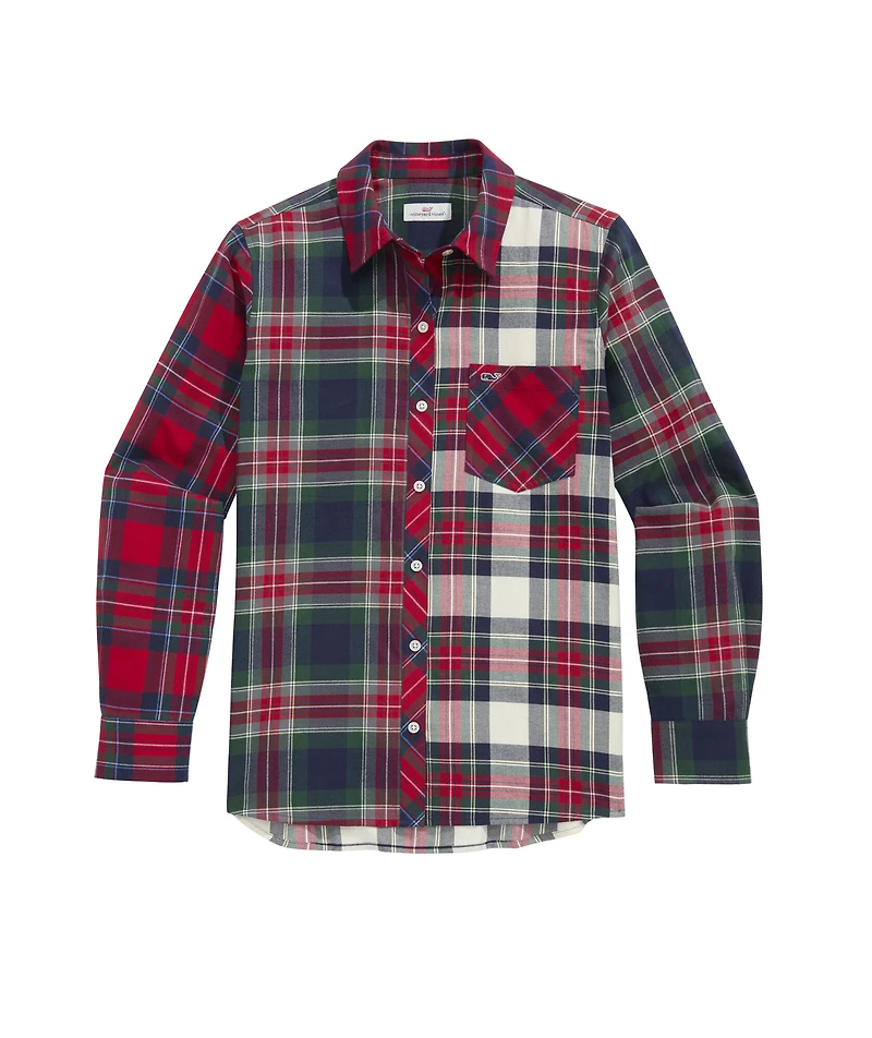 OUTLET Women's Plaid Flannel Relaxed Button-Down