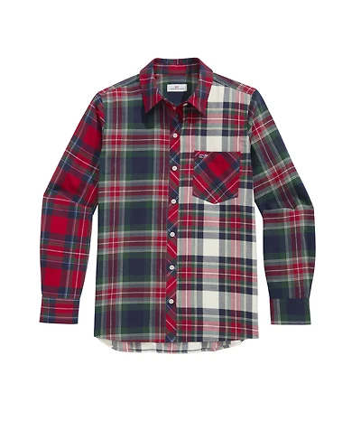 OUTLET Plaid Flannel Relaxed Button-Down