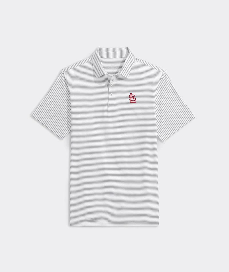 St Louis Cardinals Bradley Stripe Sankaty Polo