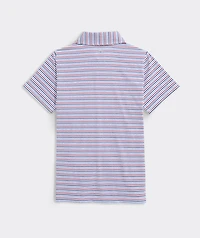Boys' Multi Bradley Stripe Sankaty Polo