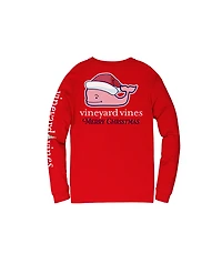 OUTLET Santa Whale Long-Sleeve Pocket Tee